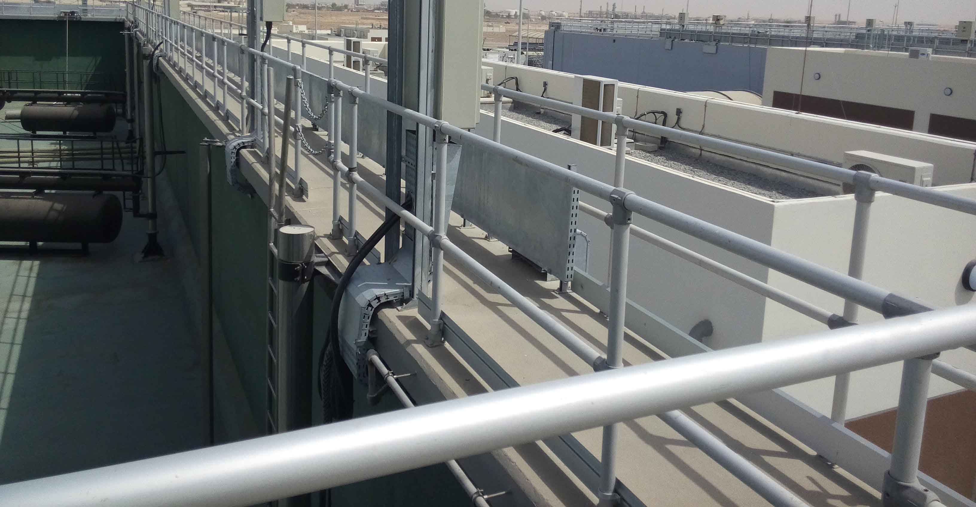 Safety Railing and Modular Guardrail made from Slip-on Railing Fittings ...